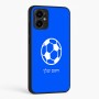 כיסוי בעיצוב אישי עם השם שלך לדגם - Motorola Moto G34 5G בעיצוב כדורגל כדור כדורגל
