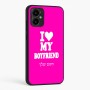 כיסוי בעיצוב אישי עם השם שלך לדגם - Motorola Moto G34 5G בעיצוב אוהבת את החבר שלי