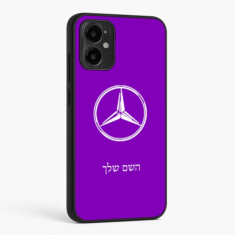 כיסוי בעיצוב אישי עם השם שלך לדגם - Motorola Moto G34 5G בעיצוב מרצדס-בנץ