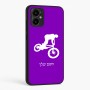 כיסוי בעיצוב אישי עם השם שלך לדגם - Motorola Moto G34 5G בעיצוב רוכב אופניים