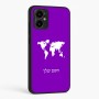 כיסוי בעיצוב אישי עם השם שלך לדגם - Motorola Moto G34 5G בעיצוב מפת העולם