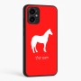 כיסוי בעיצוב אישי עם השם שלך לדגם - Motorola Moto G34 5G בעיצוב סוס