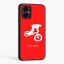 כיסוי בעיצוב אישי עם השם שלך לדגם - Motorola Moto G34 5G בעיצוב רוכב אופניים