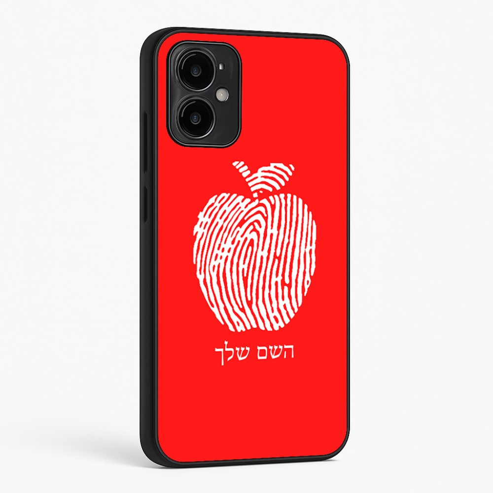 כיסוי בעיצוב אישי עם השם שלך לדגם - Motorola Moto G34 5G בעיצוב הדפס תפוח