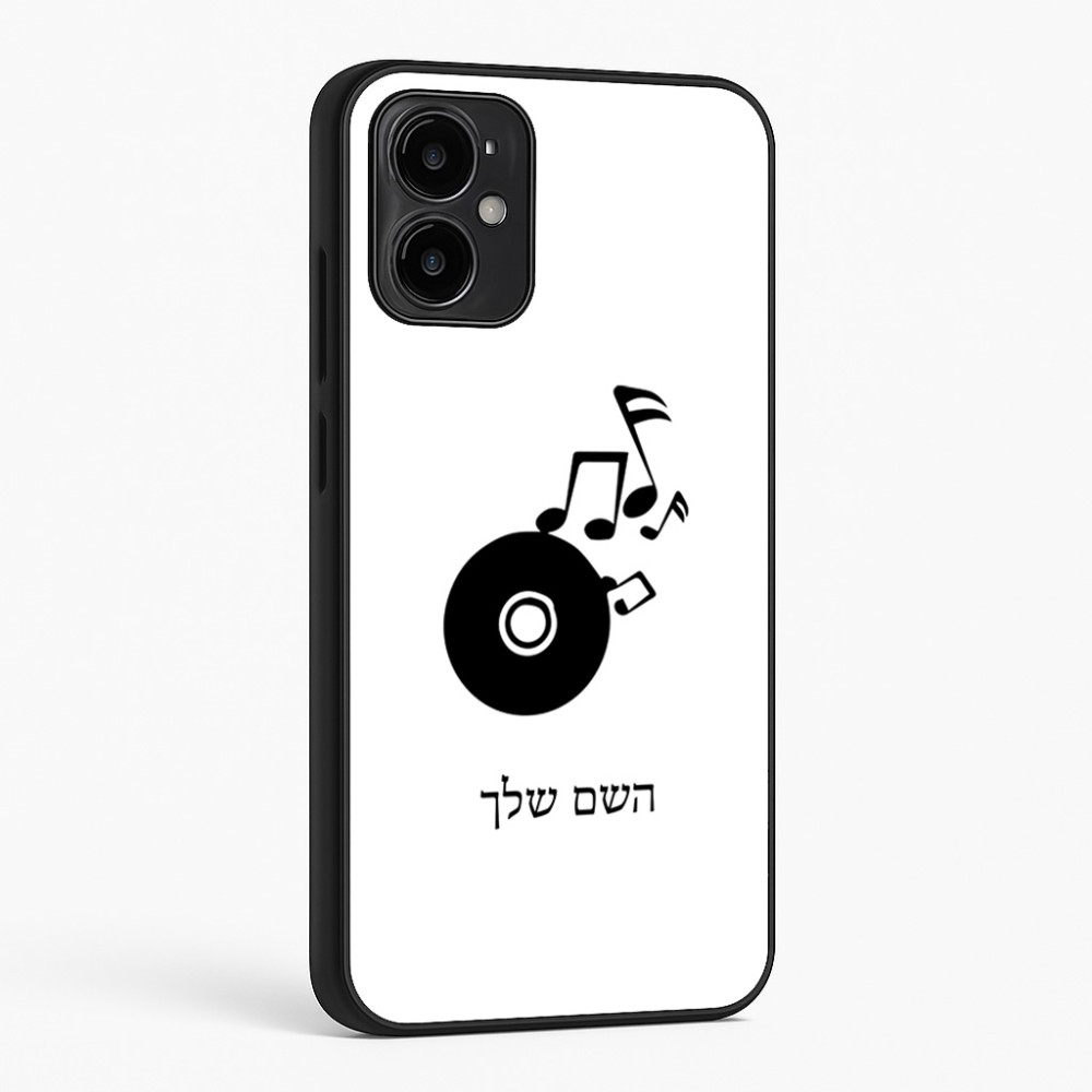 כיסוי בעיצוב אישי עם השם שלך לדגם - Motorola Moto G34 5G בעיצוב תקליטור - אזור מוזיקה