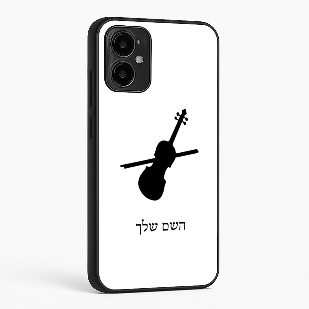 כיסוי בעיצוב אישי עם השם שלך לדגם - Motorola Moto G34 5G בעיצוב כינור
