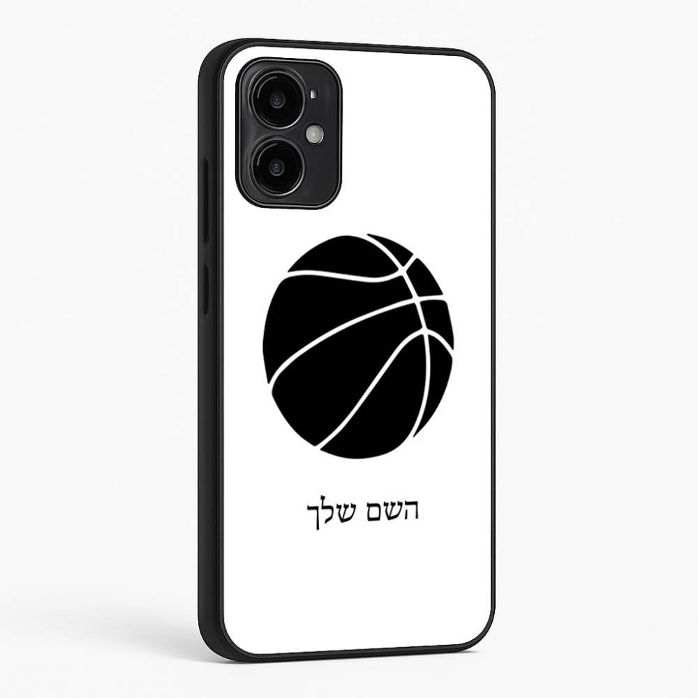כיסוי בעיצוב אישי עם השם שלך לדגם - Motorola Moto G34 5G בעיצוב כדורסל