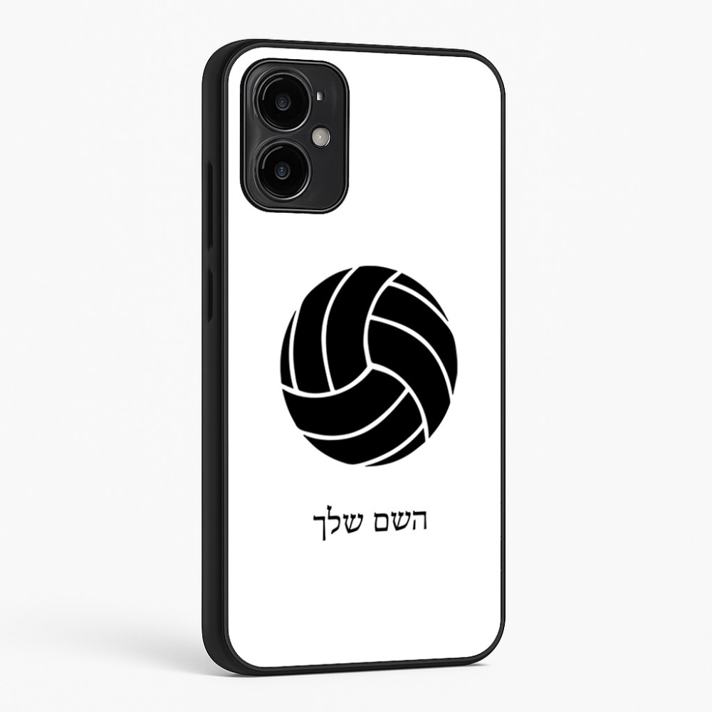 כיסוי בעיצוב אישי עם השם שלך לדגם - Motorola Moto G34 5G בעיצוב כדור כדורעף