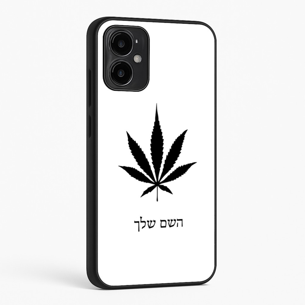 כיסוי בעיצוב אישי עם השם שלך לדגם - Motorola Moto G34 5G בעיצוב עלה מריחואנה - גראס