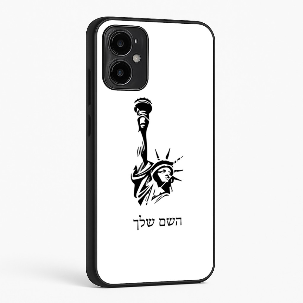 כיסוי בעיצוב אישי עם השם שלך לדגם - Motorola Moto G34 5G בעיצוב פסל החירות