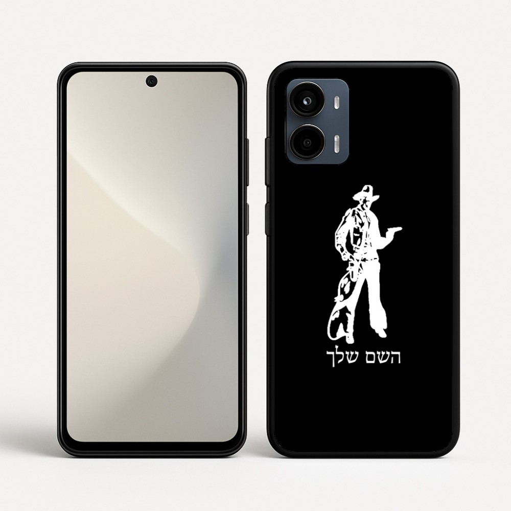 כיסוי בעיצוב אישי עם השם שלך לדגם - Motorola Moto G34 5G בעיצוב קאובוי המערב הפרוע