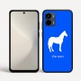 כיסוי בעיצוב אישי עם השם שלך לדגם - Motorola Moto G34 5G בעיצוב סוס