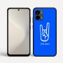 כיסוי בעיצוב אישי עם השם שלך לדגם - Motorola Moto G34 5G בעיצוב יד סלע