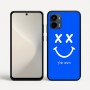 כיסוי בעיצוב אישי עם השם שלך לדגם - Motorola Moto G34 5G בעיצוב סמיילי