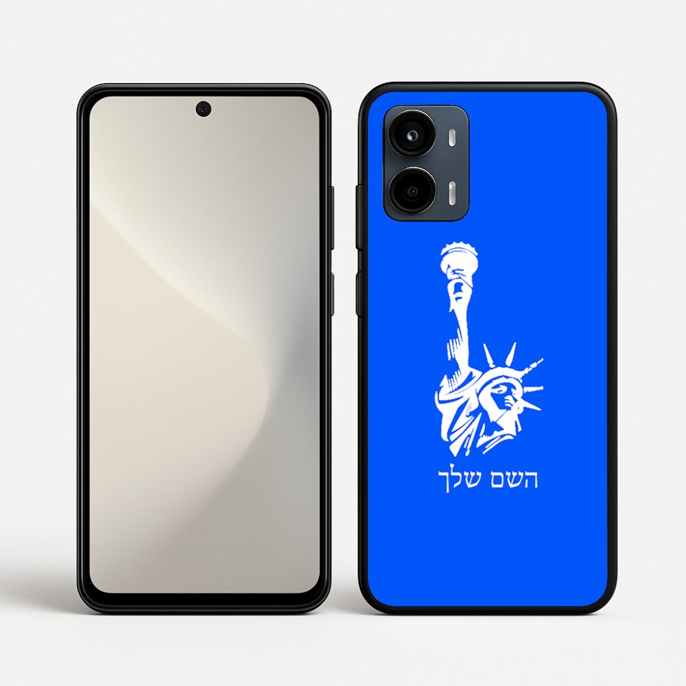 כיסוי בעיצוב אישי עם השם שלך לדגם - Motorola Moto G34 5G בעיצוב פסל החירות