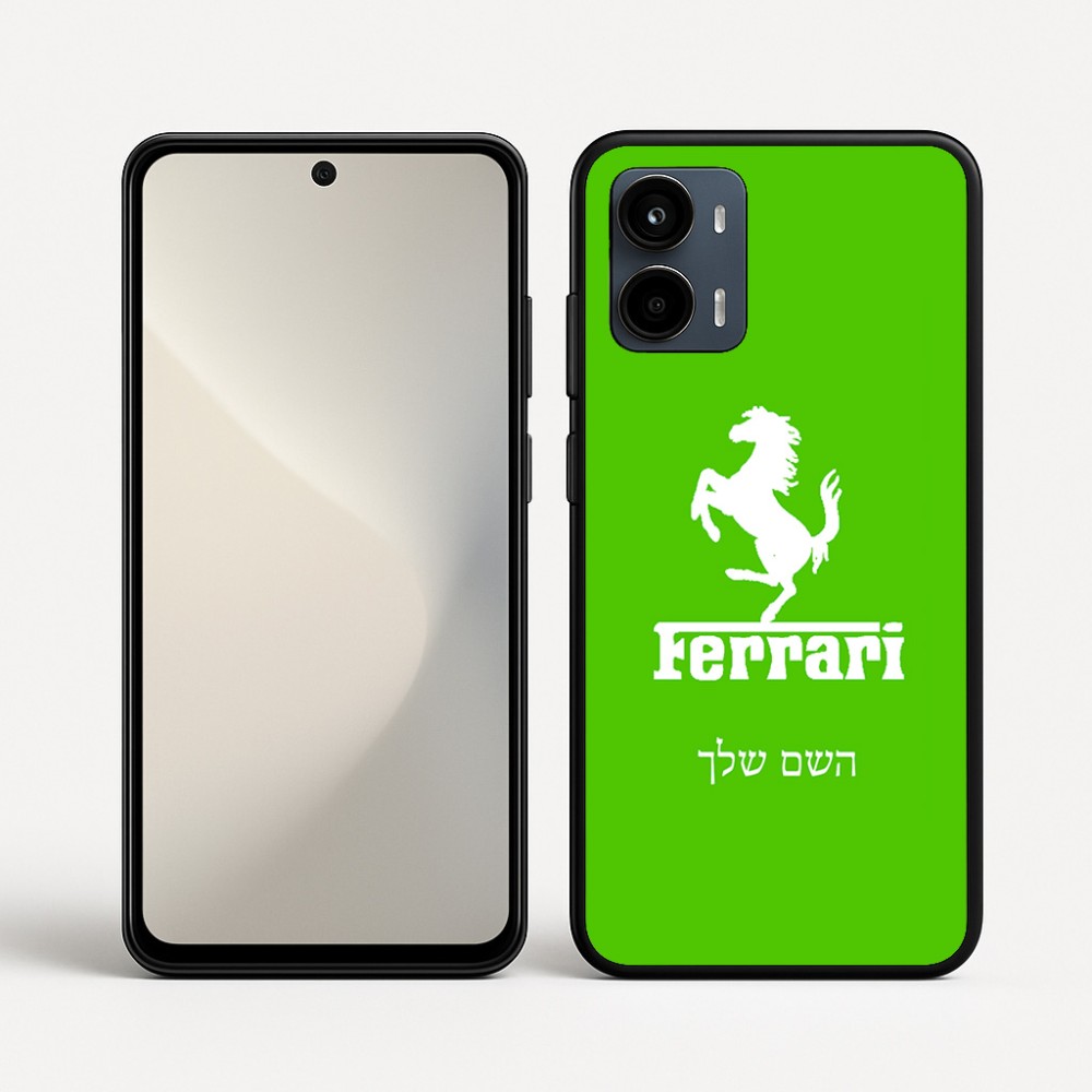 כיסוי בעיצוב אישי עם השם שלך לדגם - Motorola Moto G34 5G בעיצוב פרארי