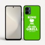 כיסוי בעיצוב אישי עם השם שלך לדגם - Motorola Moto G34 5G בעיצוב מלך הגריל