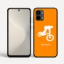 כיסוי בעיצוב אישי עם השם שלך לדגם - Motorola Moto G34 5G בעיצוב רוכב אופניים