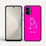 כיסוי בעיצוב אישי עם השם שלך לדגם - Motorola Moto G34 5G בעיצוב חתול