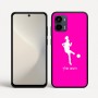 כיסוי בעיצוב אישי עם השם שלך לדגם - Motorola Moto G34 5G בעיצוב שחקנית כדורגל - אישה