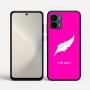 כיסוי בעיצוב אישי עם השם שלך לדגם - Motorola Moto G34 5G בעיצוב נוצת נוצה