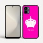 כיסוי בעיצוב אישי עם השם שלך לדגם - Motorola Moto G34 5G בעיצוב כתר מלכותי