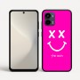 כיסוי בעיצוב אישי עם השם שלך לדגם - Motorola Moto G34 5G בעיצוב סמיילי
