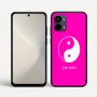 כיסוי בעיצוב אישי עם השם שלך לדגם - Motorola Moto G34 5G בעיצוב סמל יינג יאנג
