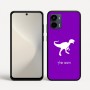 כיסוי בעיצוב אישי עם השם שלך לדגם - Motorola Moto G34 5G בעיצוב דינוזאור