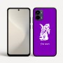 כיסוי בעיצוב אישי עם השם שלך לדגם - Motorola Moto G34 5G בעיצוב ארנב מחזיק גזר