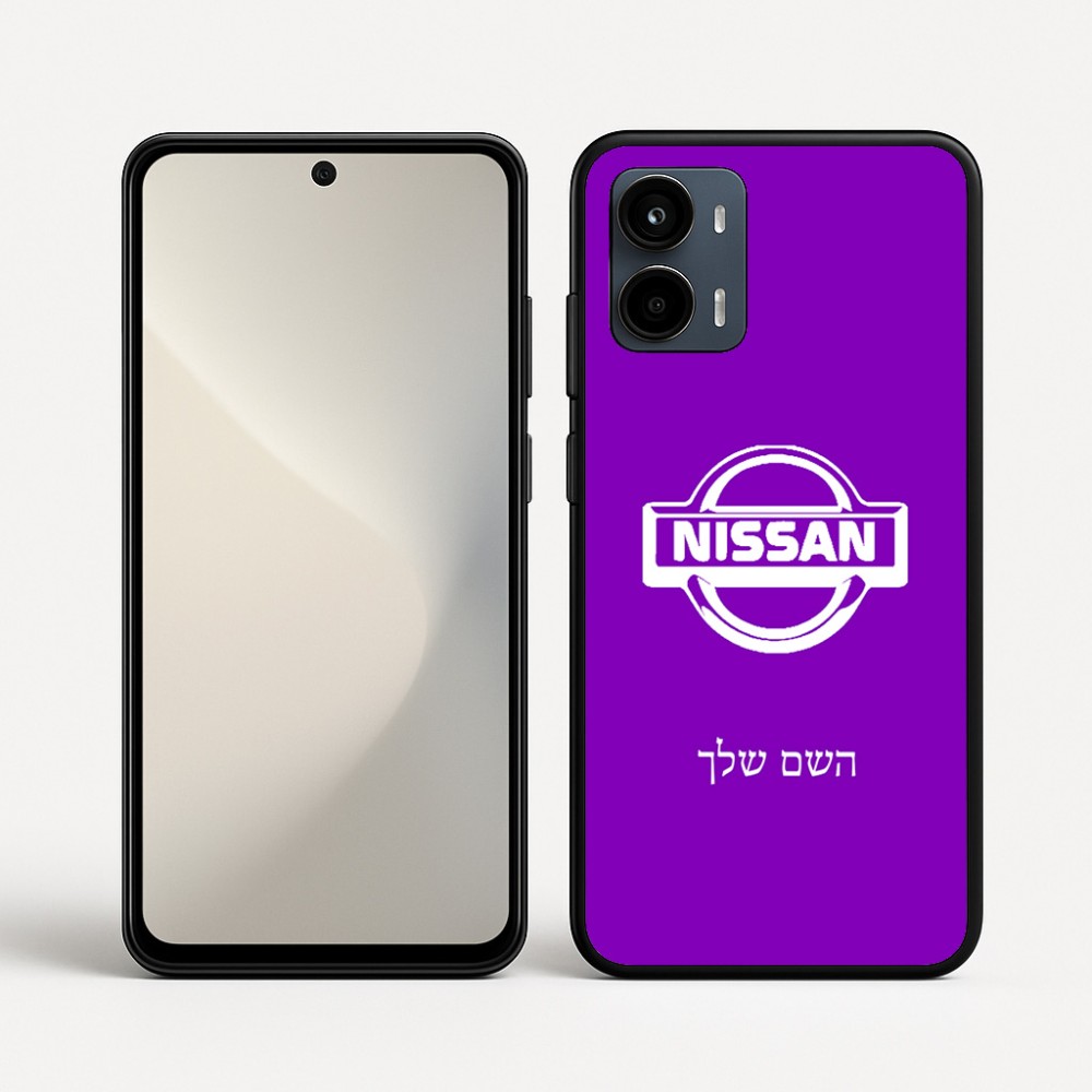 כיסוי בעיצוב אישי עם השם שלך לדגם - Motorola Moto G34 5G בעיצוב ניסאן