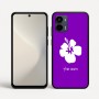 כיסוי בעיצוב אישי עם השם שלך לדגם - Motorola Moto G34 5G בעיצוב פרח היביסקוס