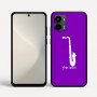 כיסוי בעיצוב אישי עם השם שלך לדגם - Motorola Moto G34 5G בעיצוב סקסופון