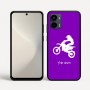 כיסוי בעיצוב אישי עם השם שלך לדגם - Motorola Moto G34 5G בעיצוב מוטוקרוס