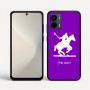 כיסוי בעיצוב אישי עם השם שלך לדגם - Motorola Moto G34 5G בעיצוב שחקן פולו - סוס
