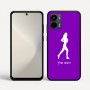 כיסוי בעיצוב אישי עם השם שלך לדגם - Motorola Moto G34 5G בעיצוב רץ רץ אישה