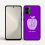 כיסוי בעיצוב אישי עם השם שלך לדגם - Motorola Moto G34 5G בעיצוב הדפס תפוח