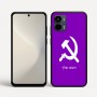 כיסוי בעיצוב אישי עם השם שלך לדגם - Motorola Moto G34 5G בעיצוב פטיש ומגל