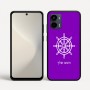 כיסוי בעיצוב אישי עם השם שלך לדגם - Motorola Moto G34 5G בעיצוב הגה - קפטן - ים