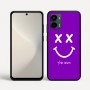 כיסוי בעיצוב אישי עם השם שלך לדגם - Motorola Moto G34 5G בעיצוב סמיילי