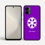 כיסוי בעיצוב אישי עם השם שלך לדגם - Motorola Moto G34 5G בעיצוב שלג