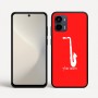 כיסוי בעיצוב אישי עם השם שלך לדגם - Motorola Moto G34 5G בעיצוב סקסופון
