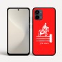 כיסוי בעיצוב אישי עם השם שלך לדגם - Motorola Moto G34 5G בעיצוב רוכב סוסים