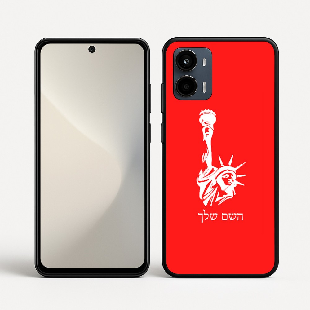 כיסוי בעיצוב אישי עם השם שלך לדגם - Motorola Moto G34 5G בעיצוב פסל החירות