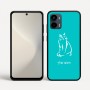 כיסוי בעיצוב אישי עם השם שלך לדגם - Motorola Moto G34 5G בעיצוב חתול