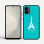 כיסוי בעיצוב אישי עם השם שלך לדגם - Motorola Moto G34 5G בעיצוב מגדל אייפל