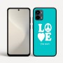 כיסוי בעיצוב אישי עם השם שלך לדגם - Motorola Moto G34 5G בעיצוב אהבה