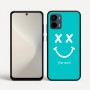 כיסוי בעיצוב אישי עם השם שלך לדגם - Motorola Moto G34 5G בעיצוב סמיילי