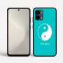 כיסוי בעיצוב אישי עם השם שלך לדגם - Motorola Moto G34 5G בעיצוב סמל יינג יאנג
