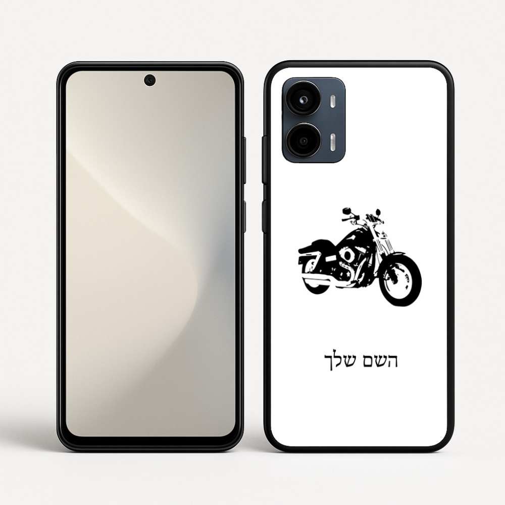 כיסוי בעיצוב אישי עם השם שלך לדגם - Motorola Moto G34 5G בעיצוב הארלי-דיווידסון